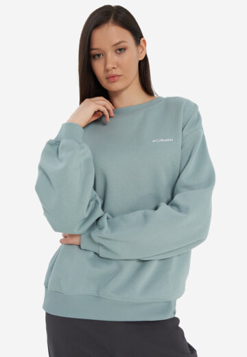 Свитшот женский оверсайз Columbia Aldermore Crew, Зеленый