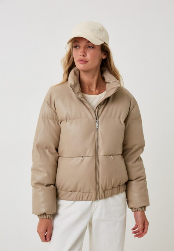 Куртка кожаная утепленная Belucci