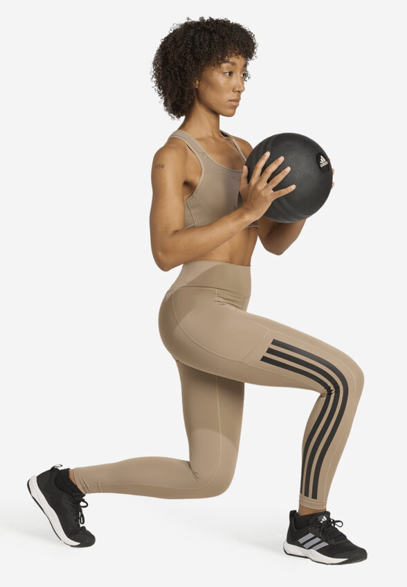 Топ бра спортивный adidas, Коричневый