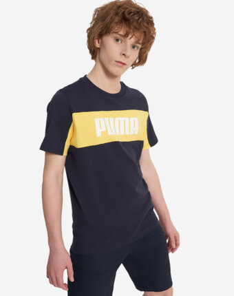 Футболка для мальчиков PUMA Block, Синий женщинам