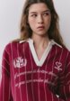 Свитшот-поло оверсайз с лампасами из линейки SELA Young5  - превью