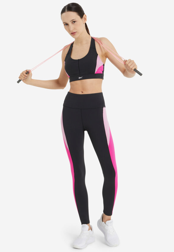Топ бра спортивный Reebok Lux Racer, Черный
