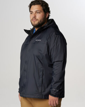Куртка мембранная мужская Columbia Watertight II Jacket, Plus Size, Черный женщинам