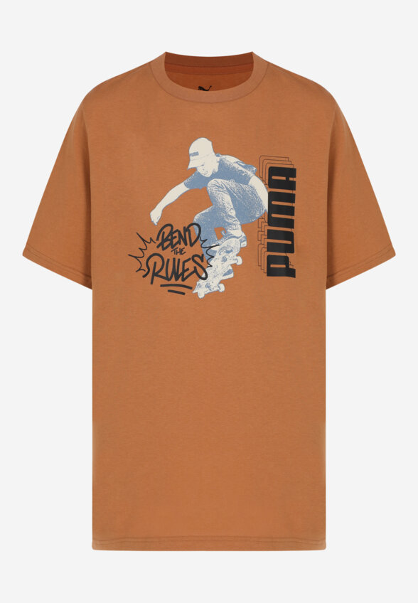 Футболка для мальчиков PUMA Mid90 S Graphic, Бежевый