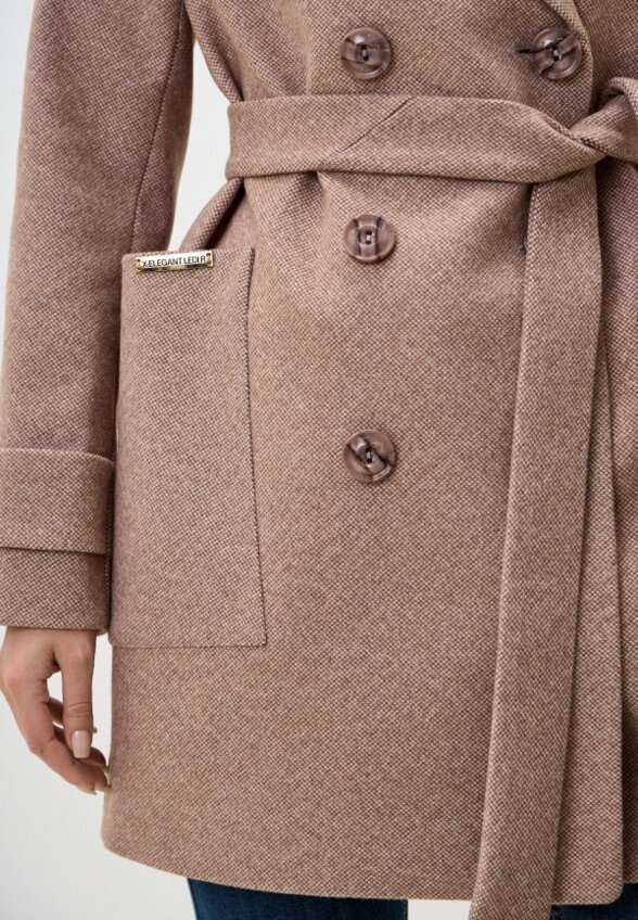 Пальто двубортное Gaxgax