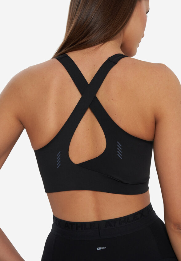 Топ бра спортивный Athlex, Черный