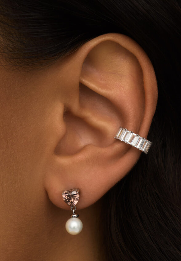 Серьги-пусеты ГАЛАТЕЯ из серебра с жемчугом MIE