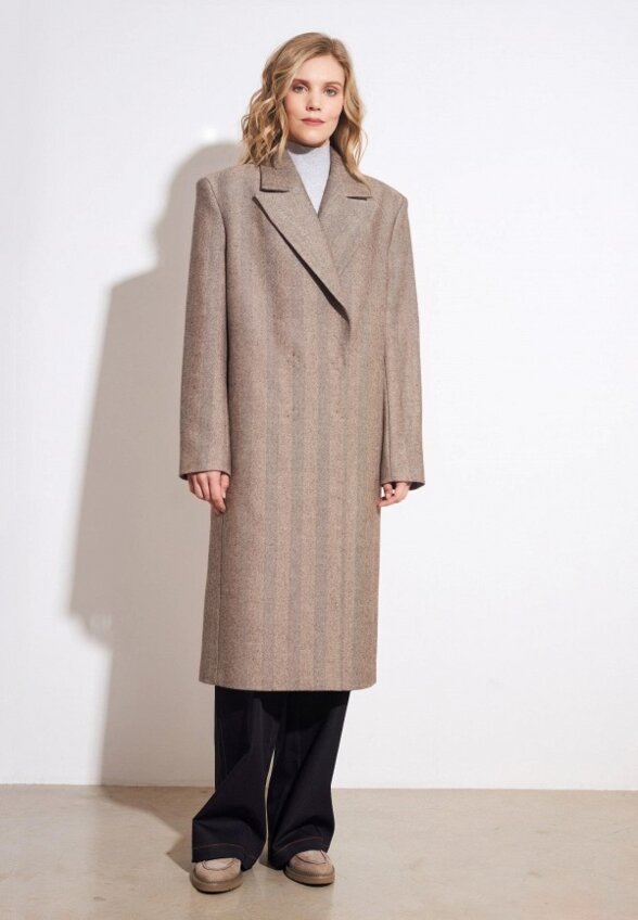 Пальто двубортное Myemi