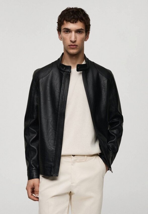 Куртка кожаная Mango Man