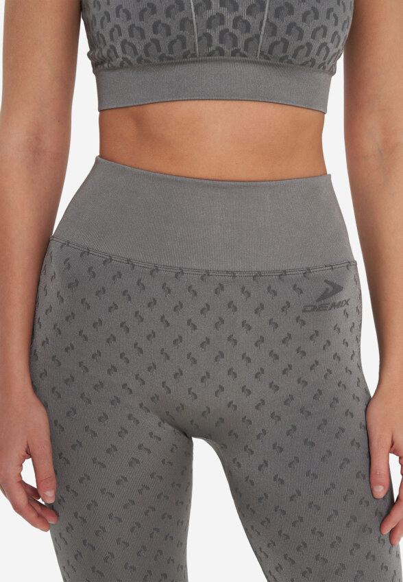 Легинсы женские Demix HighFlow Yoga Seamless Gfx, Серый