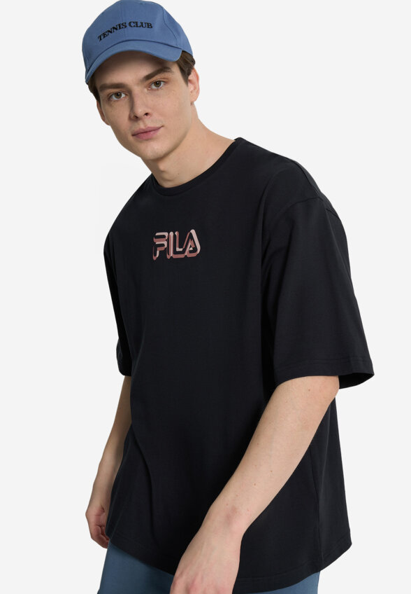 Футболка мужская оверсайз FILA, Черный
