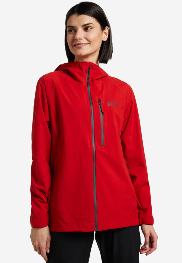 Куртка мембранная женская Mountain Hardwear Stretch Ozonic Jacket, Красный