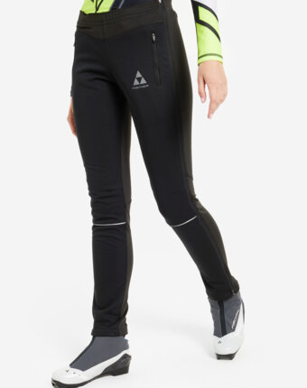 Брюки для беговых лыж женские Fischer Warm, Черный женщинам