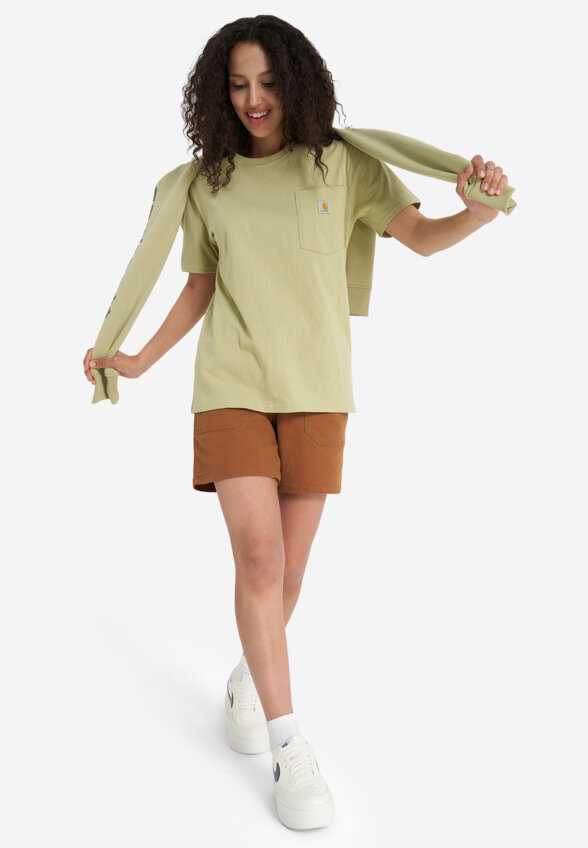 Футболка женская Carhartt K87 Pocket, Зеленый