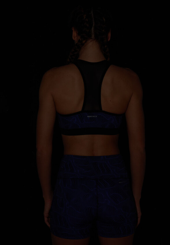 Топ бра спортивный Demix ActiveMove Urban Mesh Back, Синий