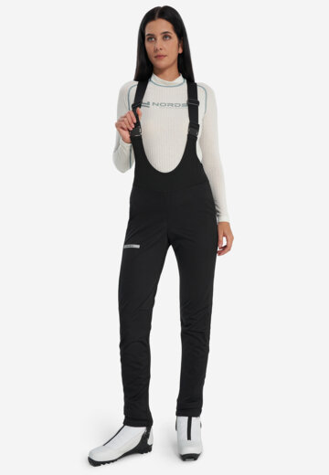 Брюки для беговых лыж женские Nordski Active 2.0, Черный