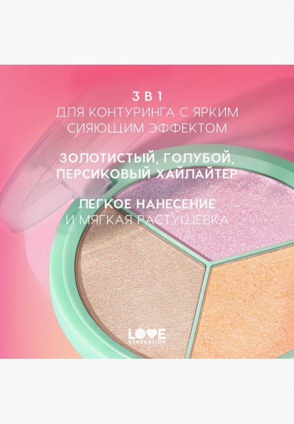 Палетка хайлайтеров Love Generation