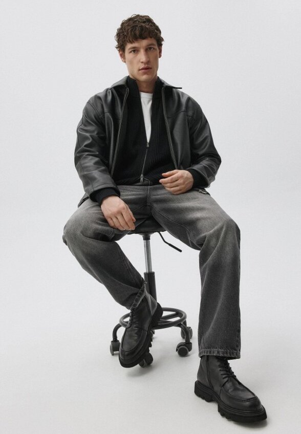 Куртка кожаная Sela