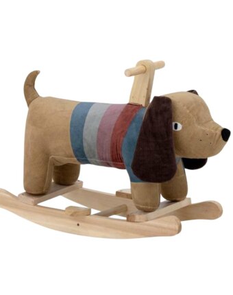 Качалка Блумингвиль МИНИ (Bloomingville MINI) "Собачка Чарли", коричневая детям