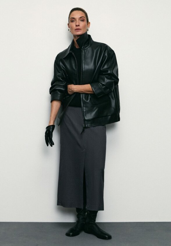 Куртка кожаная Zarina