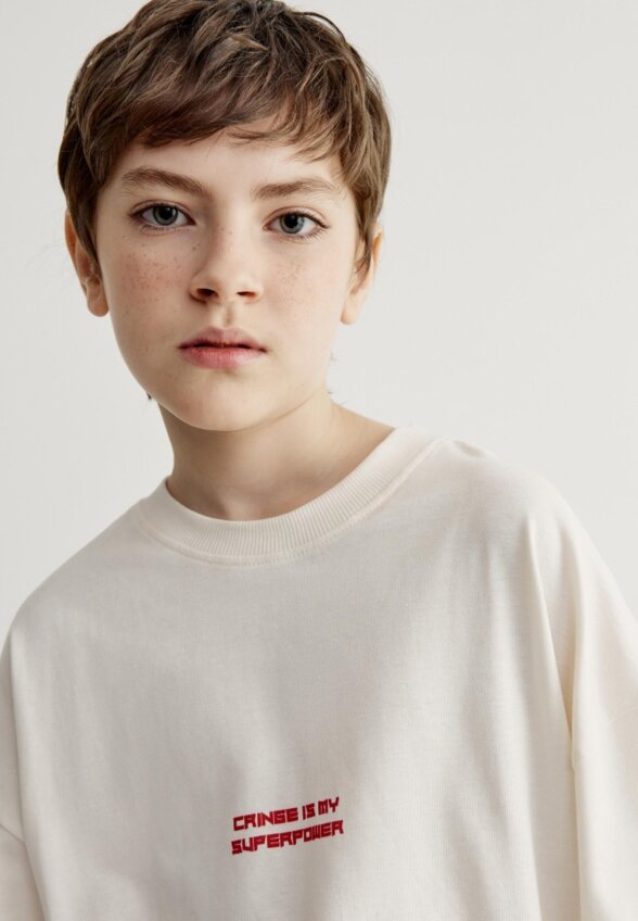 Футболка оверсайз с принтом для мальчиков
