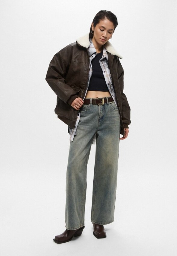 Куртка кожаная утепленная Befree