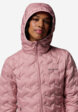 Ультралегкий пуховик женский Columbia Delta Ridge II Down Hooded Jacket, Розовый8  - превью