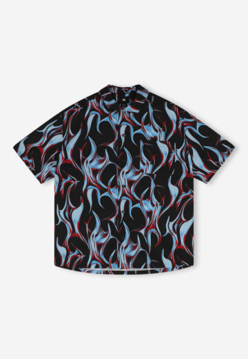Рубашка с коротким рукавом мужская DC Shoes Full On Resort, Черный