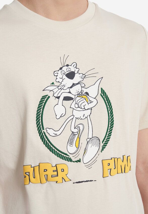 Футболка для мальчиков PUMA Super Graphic, Бежевый