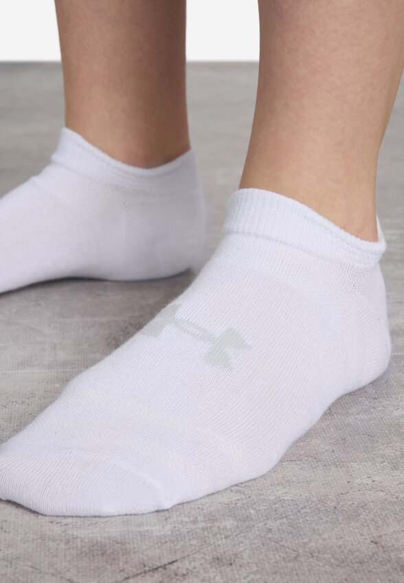 Носки Under Armour Essential No Show, 6 пар, Белый