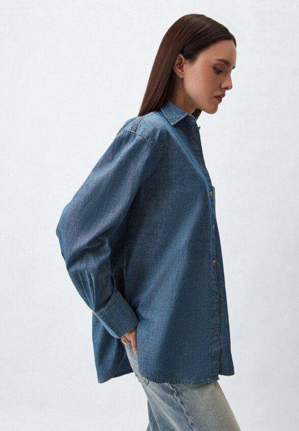 Рубашка джинсовая Mango