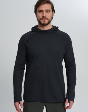 Худи мужское Mountain Hardwear Airmesh Long Sleeve Hoody, Серый женщинам