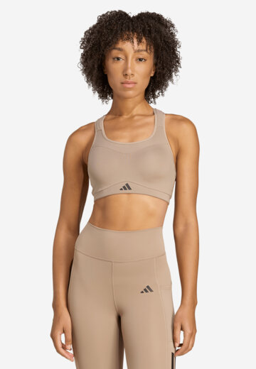 Топ бра спортивный adidas, Коричневый