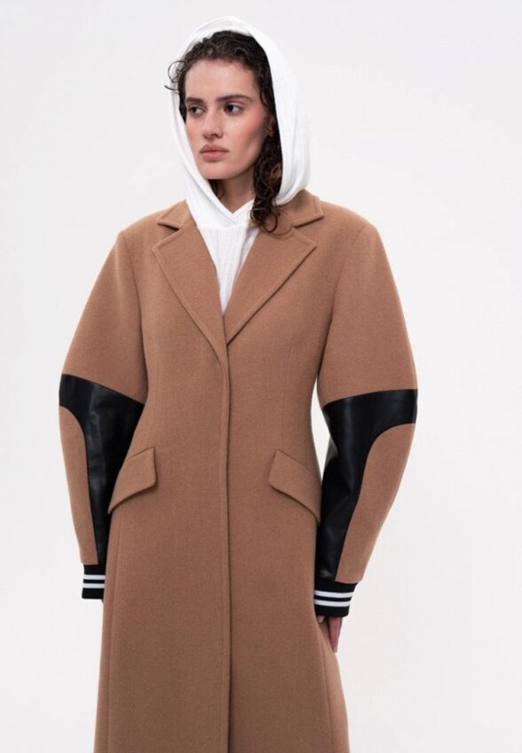 Пальто однобортное Shi-shi