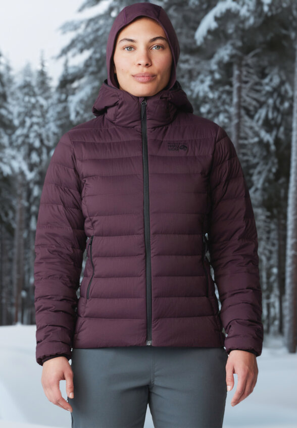Ультралегкий пуховик женский Mountain Hardwear Deloro, Фиолетовый