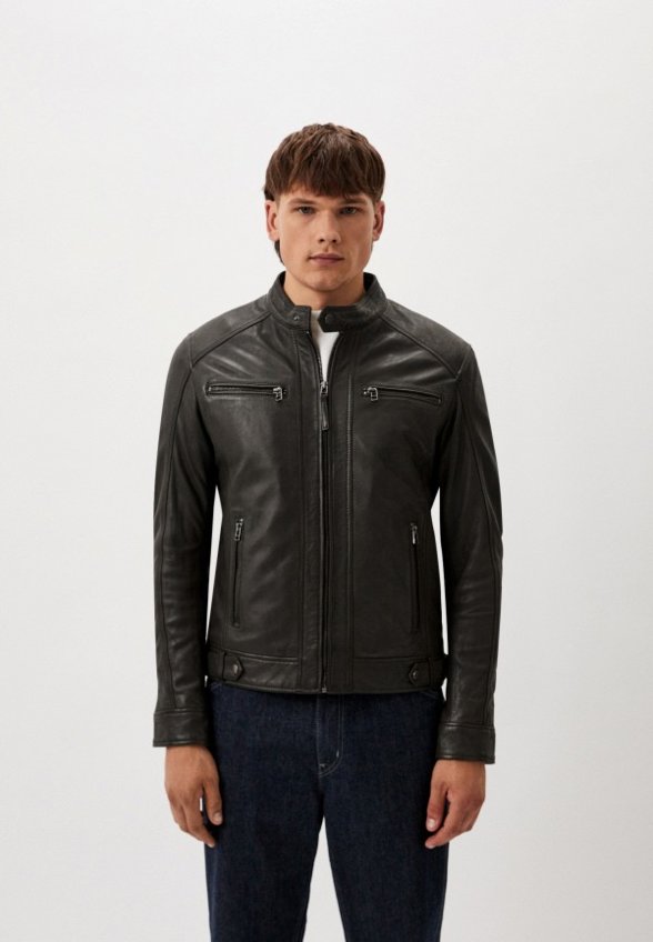 Куртка кожаная Serge Pariente