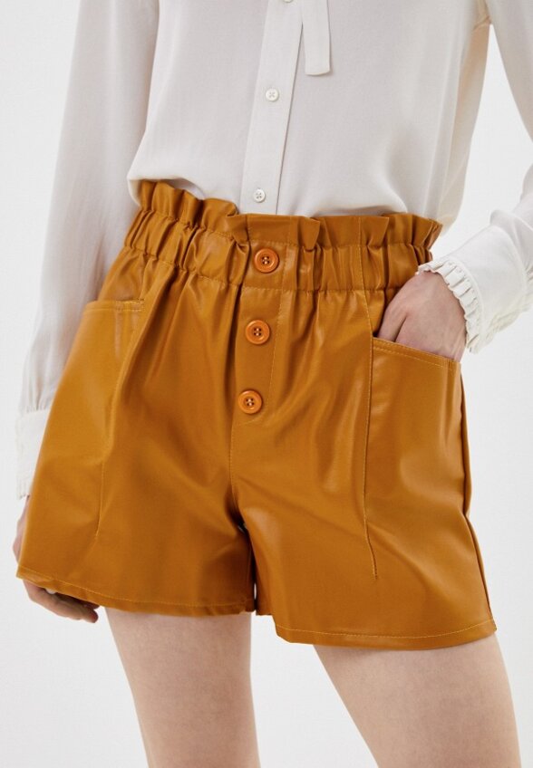 Шорты кожаные Goldrai