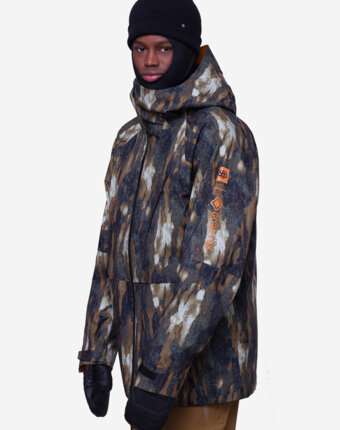 Куртка сноубордическая мужская 686 GORE-TEX Hydra Thermagraph, Коричневый женщинам