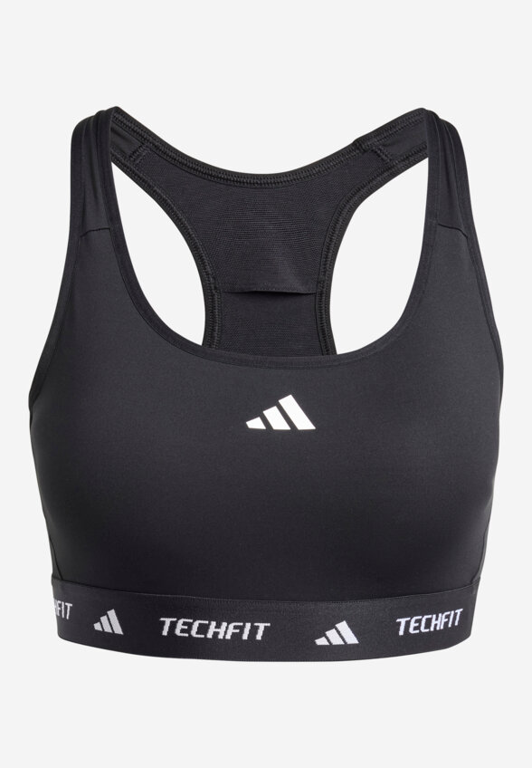 Топ бра спортивный adidas, Черный