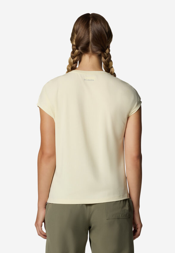 Футболка женская Columbia Boundless Trek Short Sleeve Tee, Желтый