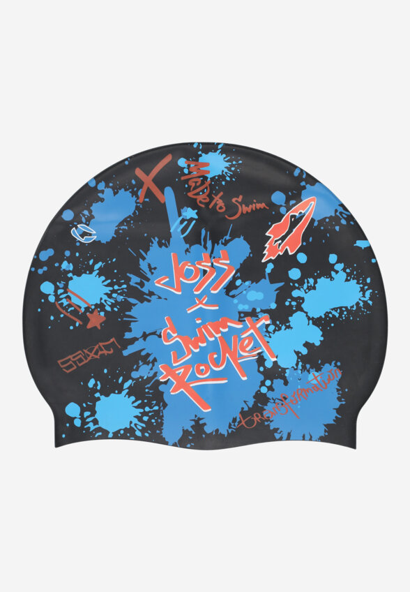 Шапочка для плавания Joss x Swim Rocket, Черный