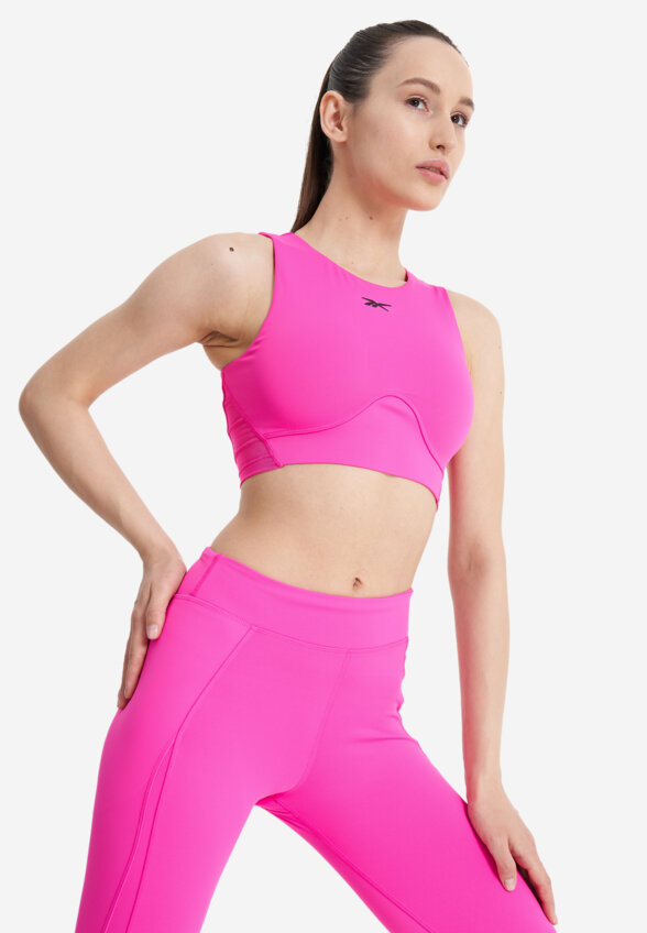 Топ бра спортивный Reebok Lux Contour, Розовый