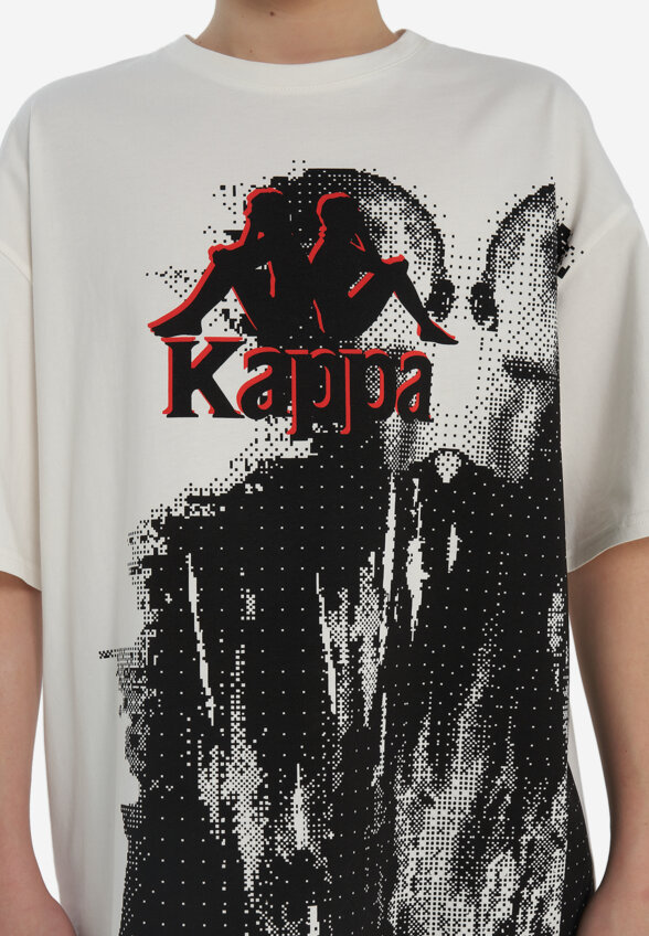 Футболка детская оверсайз Kappa, Бежевый