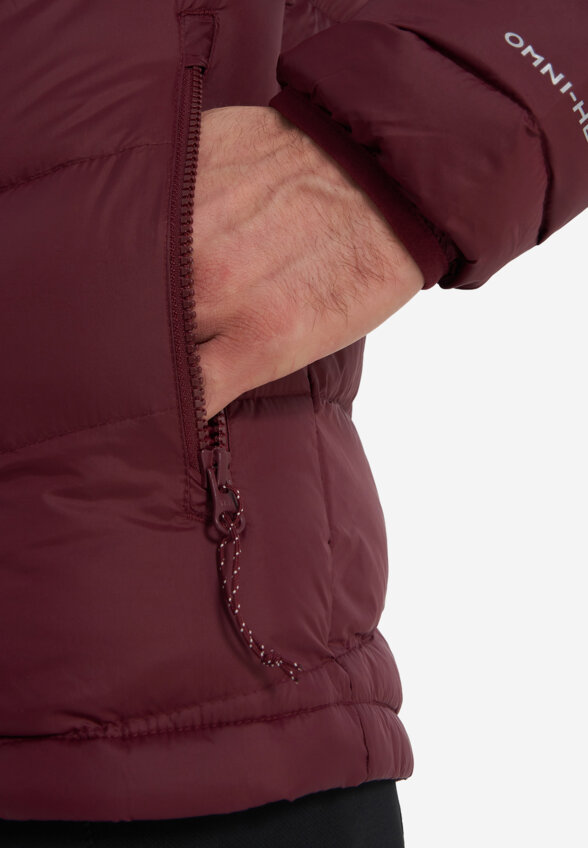 Ультралегкий пуховик мужской Columbia Centennial Creek III Down Hooded Jacket, Красный