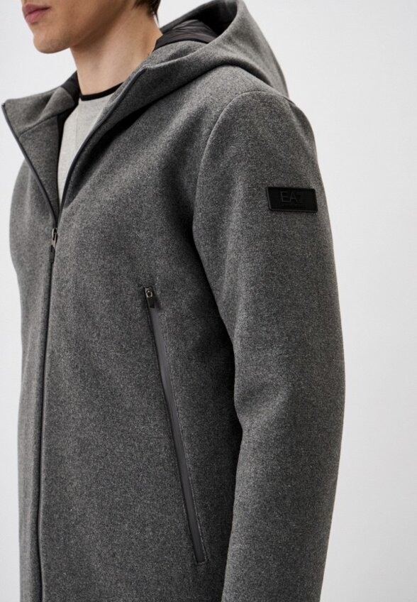 Пальто однобортное EA7