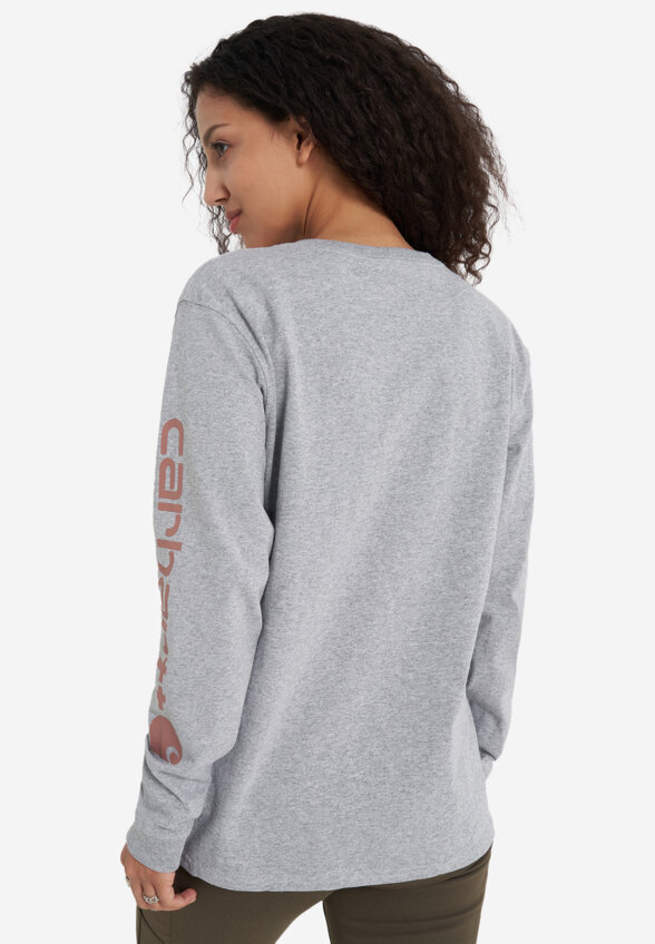 Лонгслив женский Carhartt Workwear Logo, Серый