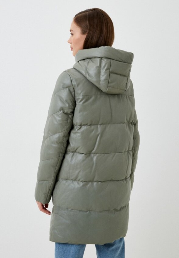 Куртка кожаная утепленная Снежная Королева