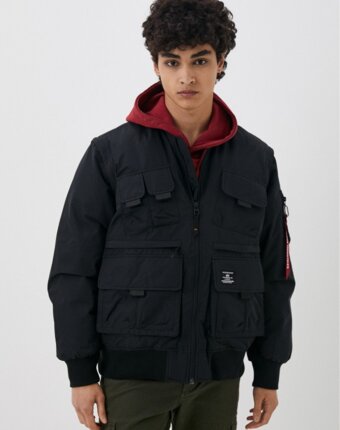 Куртка утепленная и брелок Alpha Industries мужчинам