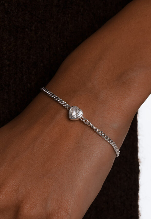 Серебряный браслет с фианитом Ангел MIE