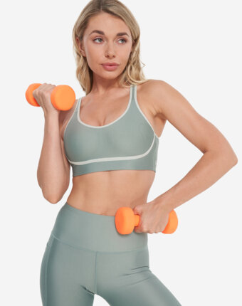 Спортивный топ бра Under Armour Infinity Piped, Зеленый женщинам
